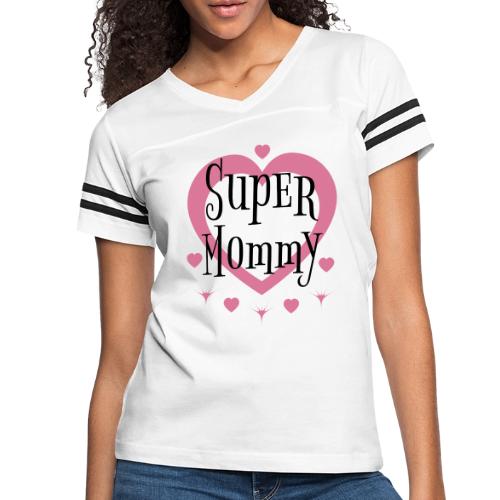 Empowered Super Mommy - Decor and Women's Wear - Women's V-Neck Football Tee
