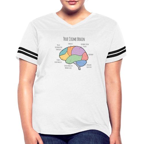 True Crime Lovers Brain - Women's Vintage Sports T-Shirt