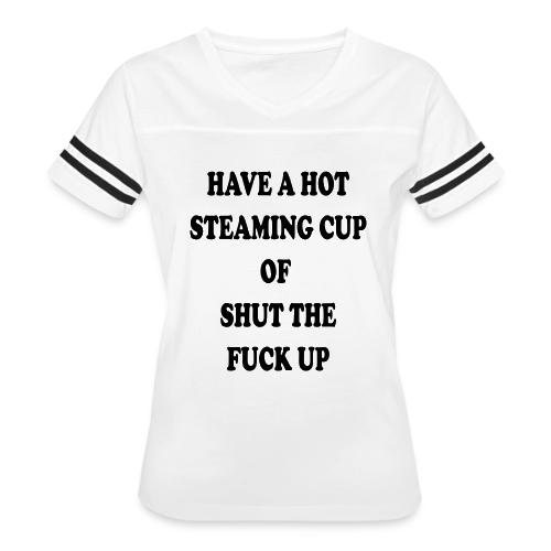 stfu - Women's V-Neck Football Tee