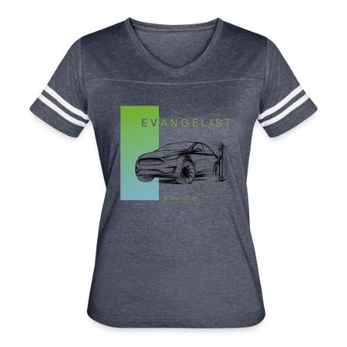 evangelist model X - Women's V-Neck Football Tee