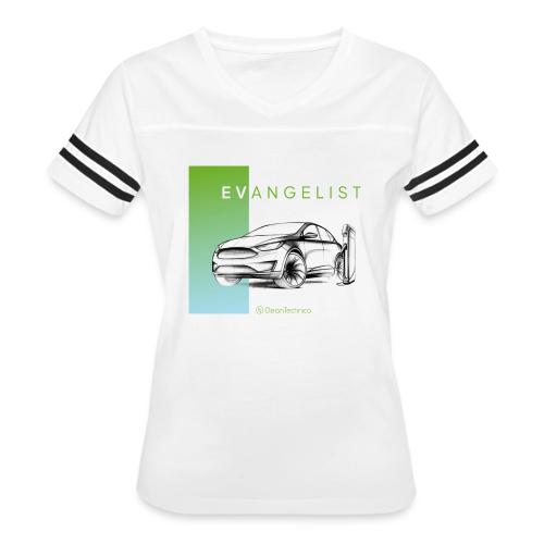 evangelist model X - Women's V-Neck Football Tee