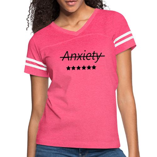 End Anxiety - Women's V-Neck Football Tee