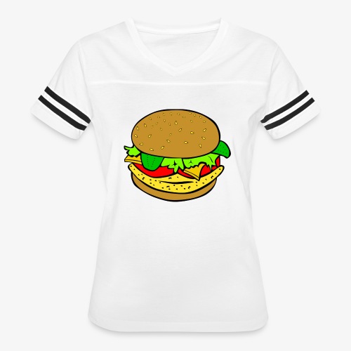 Comic Burger - Women's Vintage Sports T-Shirt