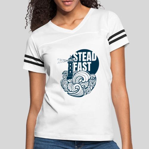Steadfast - dark blue - Women's V-Neck Football Tee