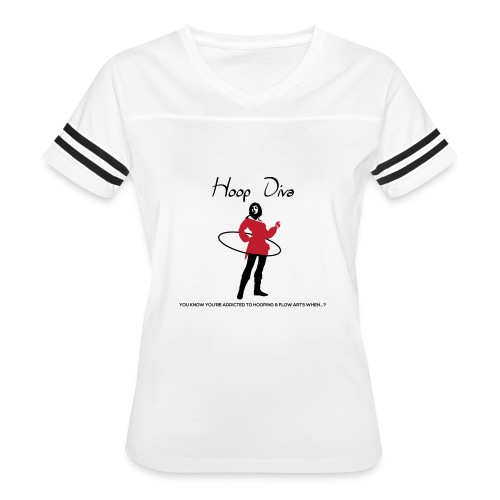 Hoop Diva - Red - Women's Vintage Sports T-Shirt