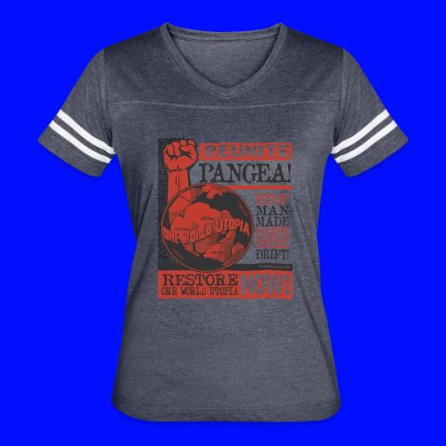 Reunite Pangea - Women's V-Neck Football Tee