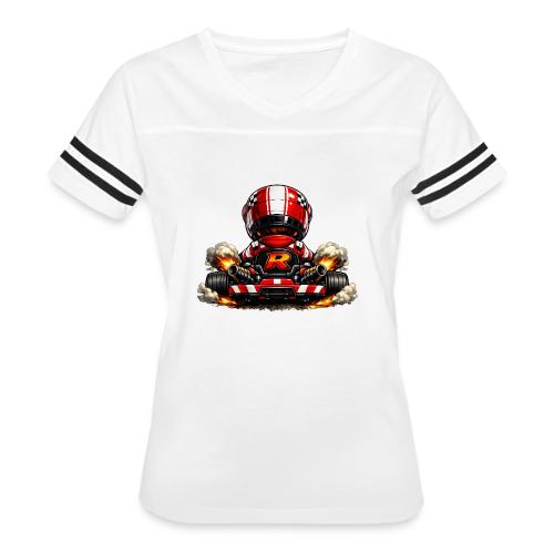 Carcadelogoracerback - Women's V-Neck Football Tee