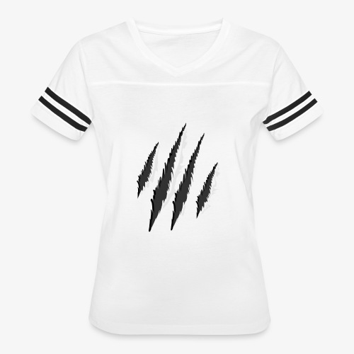 claws t-shirt design - Women's V-Neck Football Tee