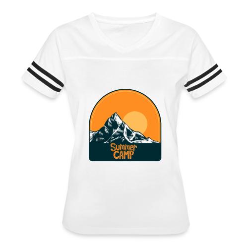 Adventure Summer Camp - Women's V-Neck Football Tee