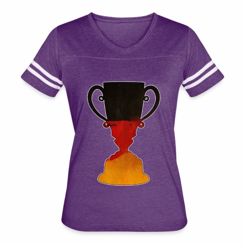 Germany trophy cup gift ideas - Women's V-Neck Football Tee