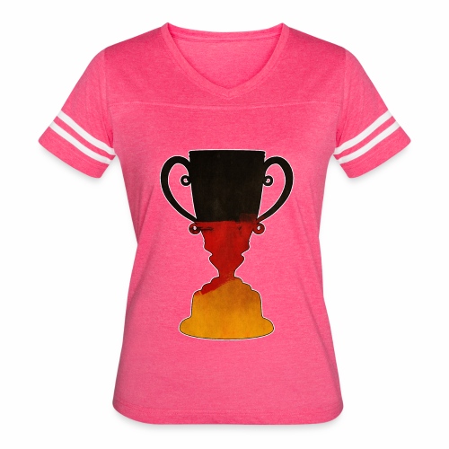 Germany trophy cup gift ideas - Women's V-Neck Football Tee