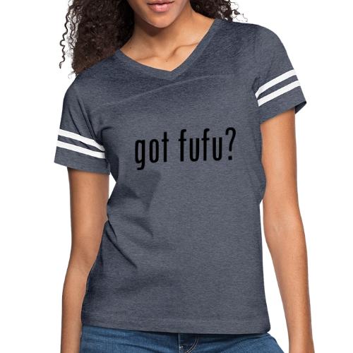 gotfufu-black - Women's V-Neck Football Tee