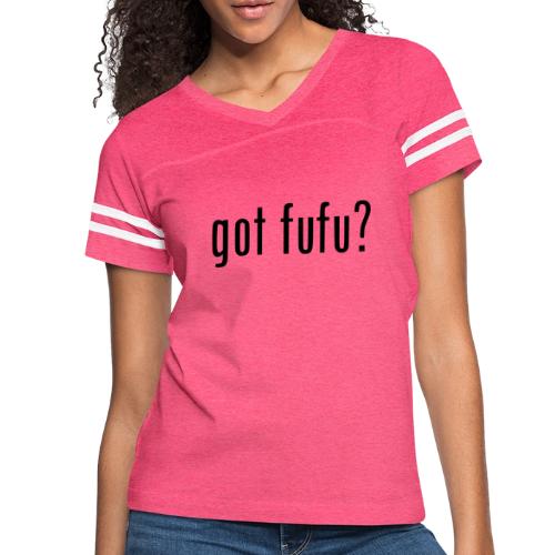gotfufu-black - Women's V-Neck Football Tee