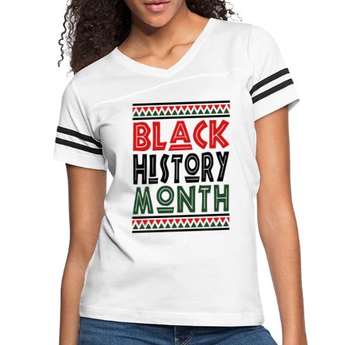 Black History Month BHM 2025 - Women's V-Neck Football Tee