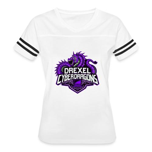 Purple Team - Women's V-Neck Football Tee