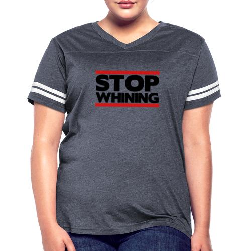 Stop Whining - Women's V-Neck Football Tee