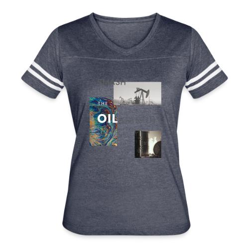 oiligarchy 01 - Women's V-Neck Football Tee