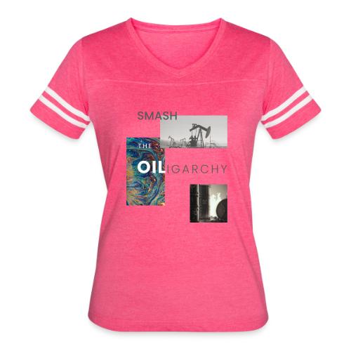 oiligarchy 01 - Women's V-Neck Football Tee