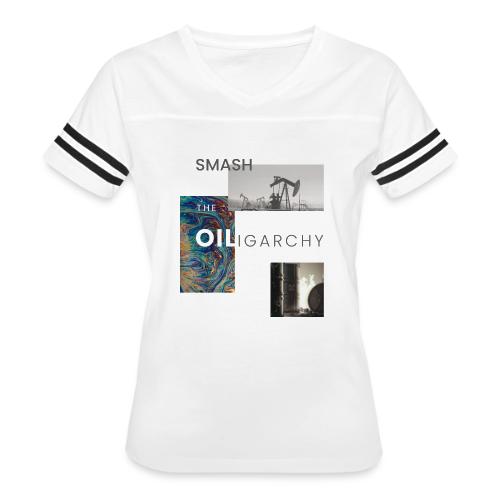 oiligarchy 01 - Women's V-Neck Football Tee