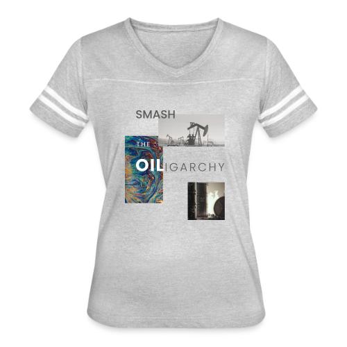 oiligarchy 01 - Women's V-Neck Football Tee