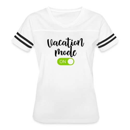 Vacation Mode: On Summer Vacation Teacher T-Shirts - Women's V-Neck Football Tee