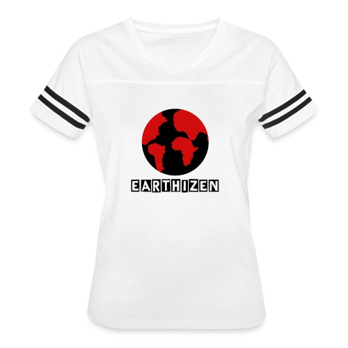 Earthizen T Shirt - Women's V-Neck Football Tee