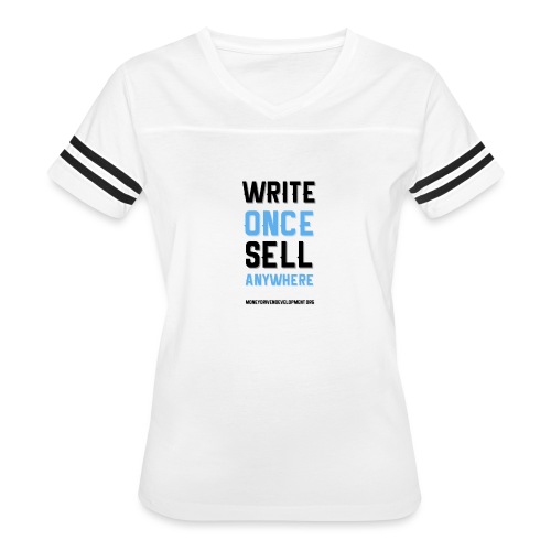 Write Once Sell Anywhere - Women's V-Neck Football Tee