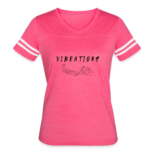 Vibrations Abstract Design - Women's Vintage Sports T-Shirt