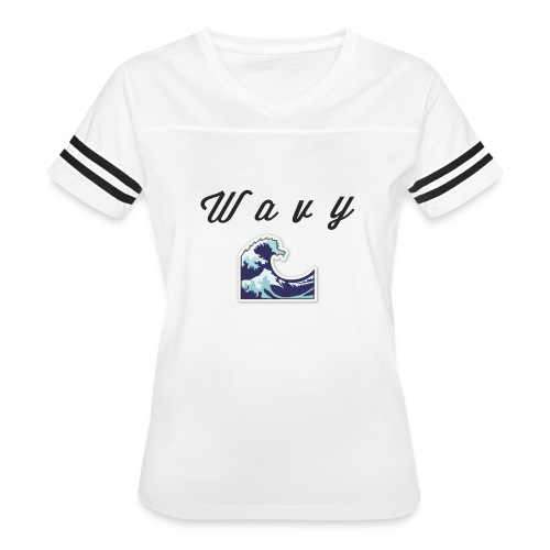 Wavy Abstract Design. - Women's Vintage Sports T-Shirt