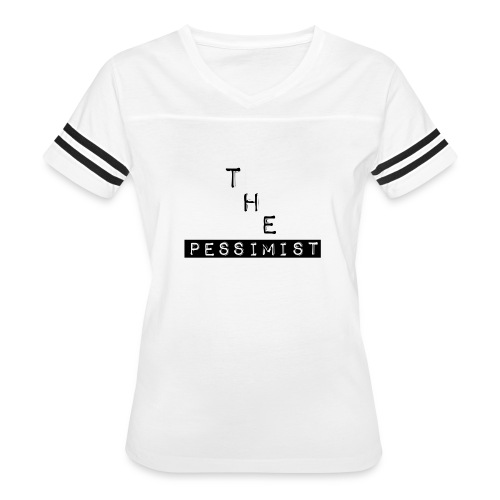 The Pessimist Abstract Design - Women's Vintage Sports T-Shirt