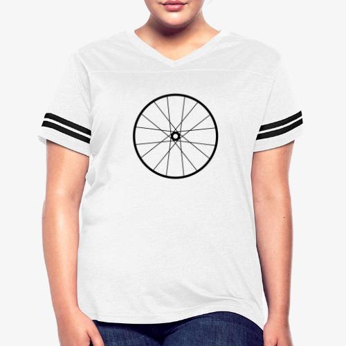 Bicycle Wheel - Women's V-Neck Football Tee