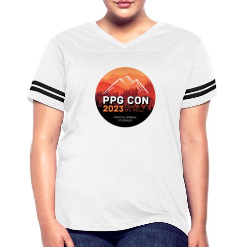 Pikes Peak Gamers Convention 2023 - Women's V-Neck Football Tee