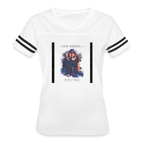 The Steve Bonino Project - Electric - Women's V-Neck Football Tee