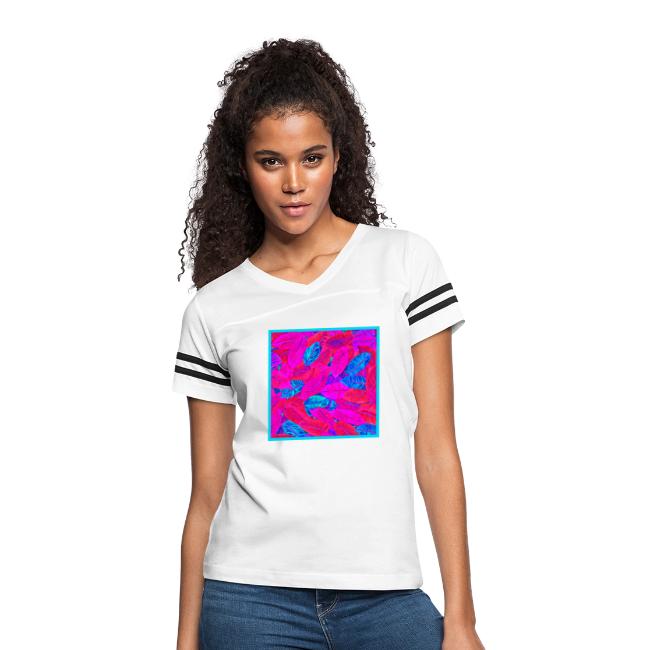 Vibrant Neon Leaves Artful Elegance