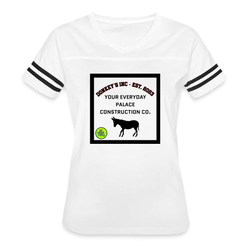 Donkeys INC. 2024 Palace Version - Women's V-Neck Football Tee