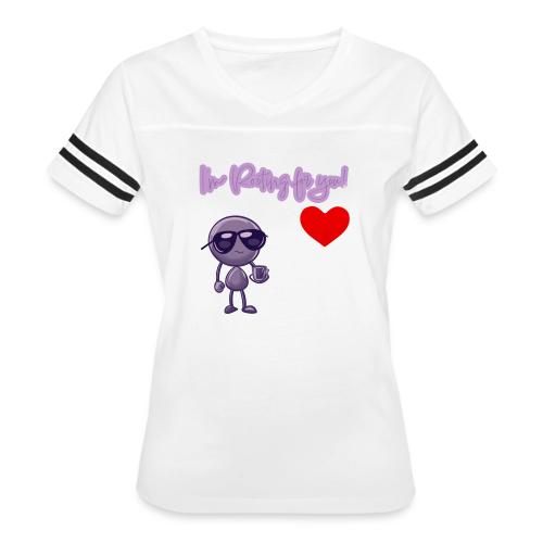 Smoon City 18_I'm Rooting For You Too - Women's V-Neck Football Tee