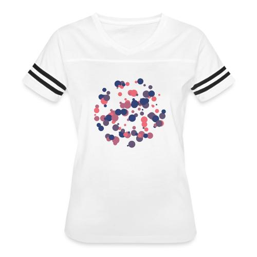 abstract circles pattern - Women's V-Neck Football Tee