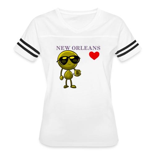 Smoon City_New Orleans - Women's V-Neck Football Tee