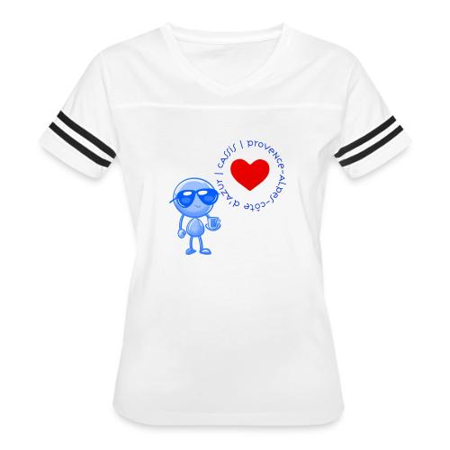 Smoon City_Cassis Provence Alpes Côte d Azur - Women's V-Neck Football Tee