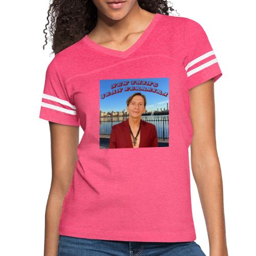 New Thing - Women's V-Neck Football Tee