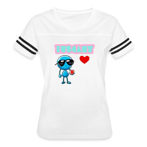 Smoon City_Tuscany - Women's V-Neck Football Tee