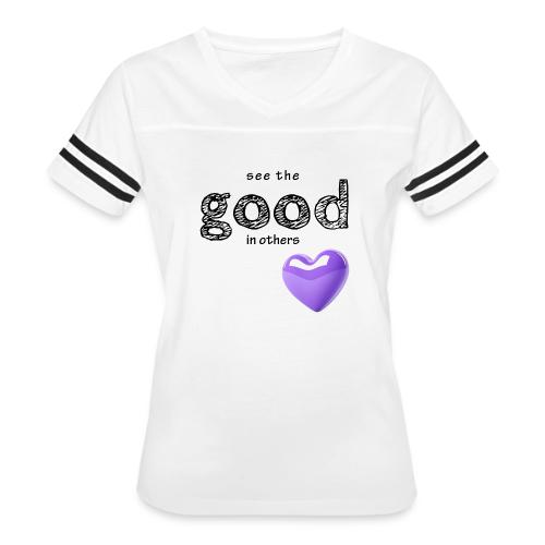Smoon City_See the Good in Others - Women's V-Neck Football Tee