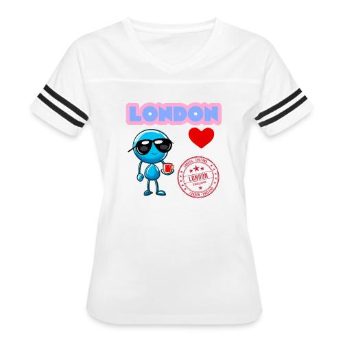 Smoon City_London - Women's V-Neck Football Tee