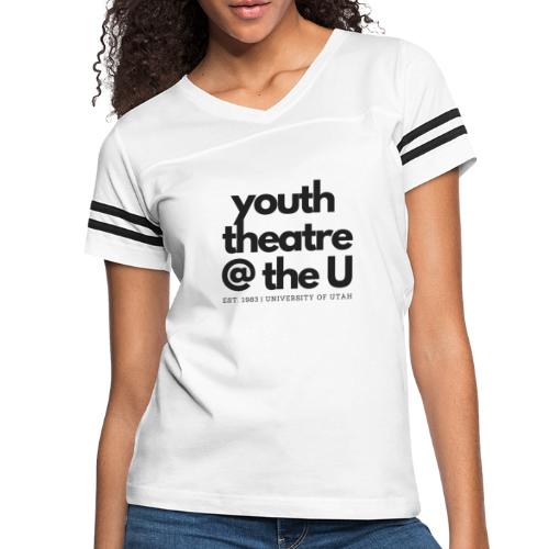 Black YTU Plain Logo - Women's Vintage Sports T-Shirt