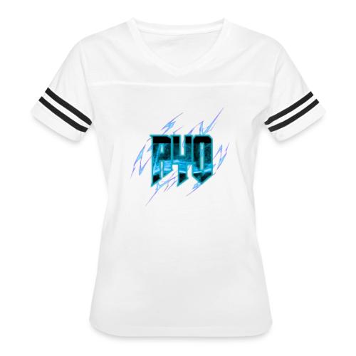 Ayo's Light Blue - Women's V-Neck Football Tee