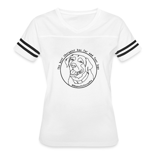 outline logo01 blk02 - Women's Vintage Sports T-Shirt