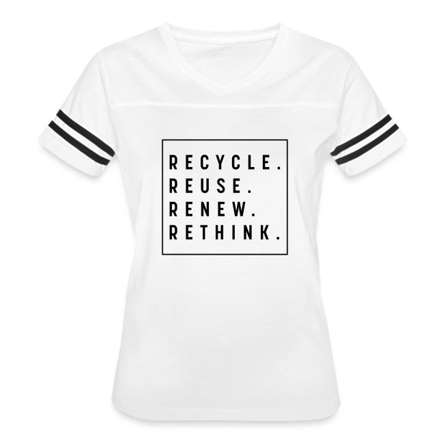 RECYCLE REUSE RENEW RETHINK