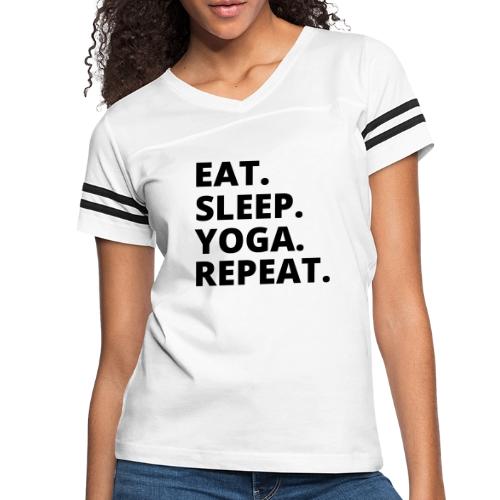 Eat Sleep Yoga: Yoga Apparel & Mindful Merch - Women's V-Neck Football Tee
