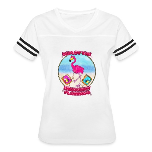Emergency Flamingo - Women's Vintage Sports T-Shirt