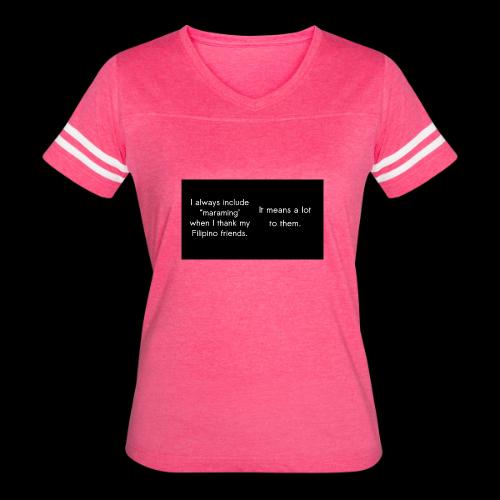 Maraming - Women's V-Neck Football Tee